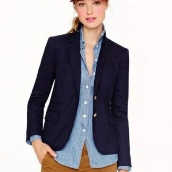 J. Crew Jackets & Blazers - J. Crew Navy Blue Schoolboy Wool Blazer 00